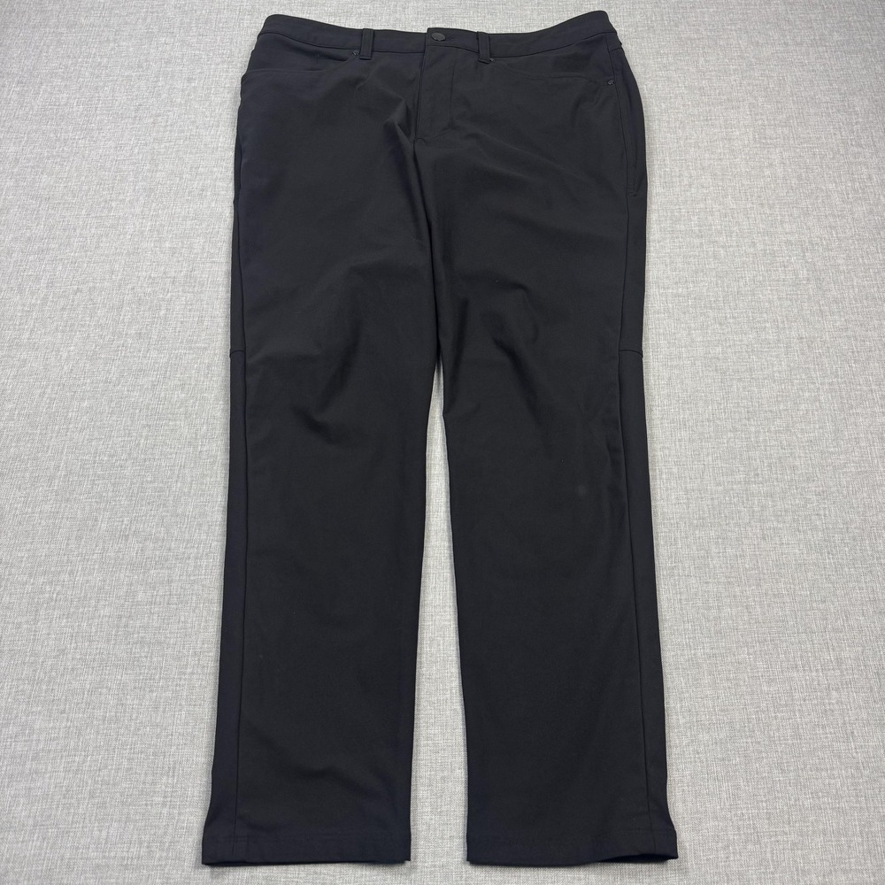 Lululemon ABC Slim Pants Golf Mens 32x30 Black Chino Stretch Performance